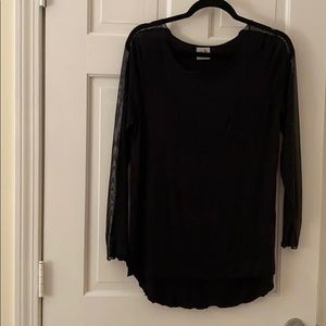 Long sleeve black top